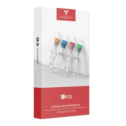 New Extreme Disposable 10pcs RL Permanent Makeup Tattoo Cartridge Needles Round Liner Tattoo Rotary Pen Supplies