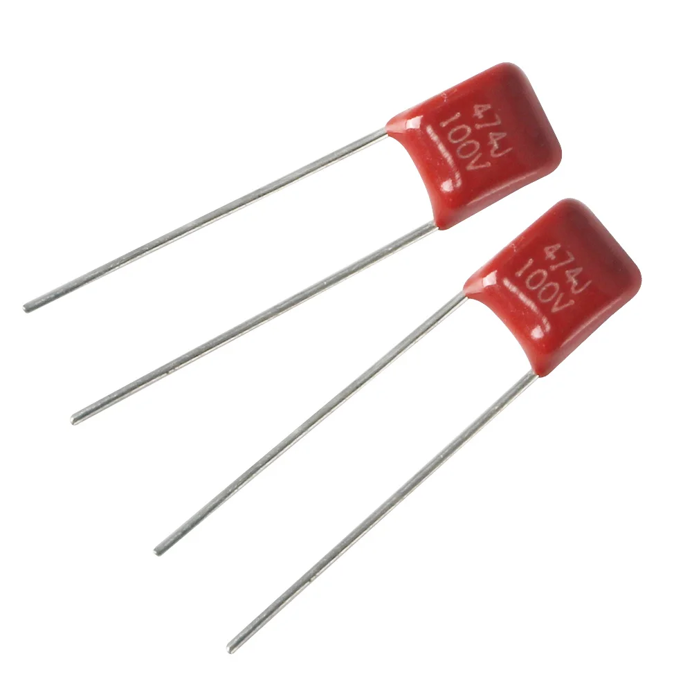 40PCS 100V CBB Capacitors 104J 100nF 154J 150nF 224J 220nF 334J 330nF 474J 470nF Polypropylene Film Capacitor