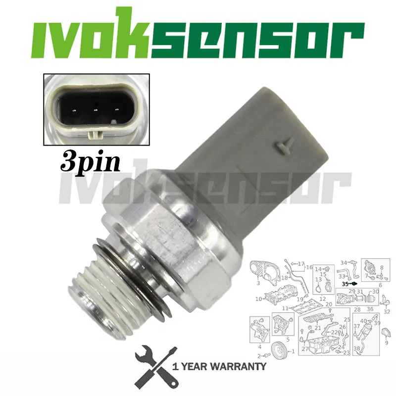 Oil Pressure Sensor Fits Chevrolet Captiva 2.2 TDi Vauxhall Astra Corsa Zafira 1.3 2.0 CDTi 106792 55573719 1248000 055573719