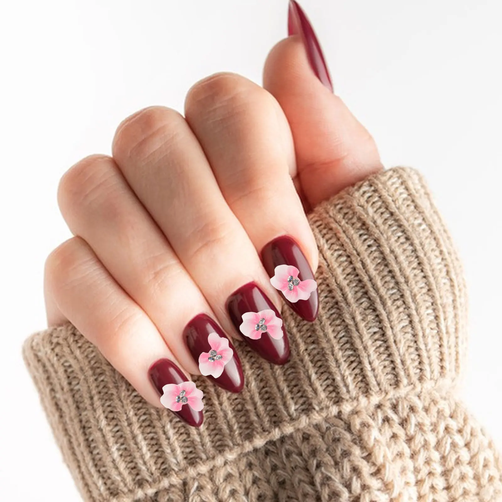 

10 Pcs Nail Art Accessories Durable Manicure Tools Resin Decorations DIY Manicure Tools Supplies Elegant Nail Patches