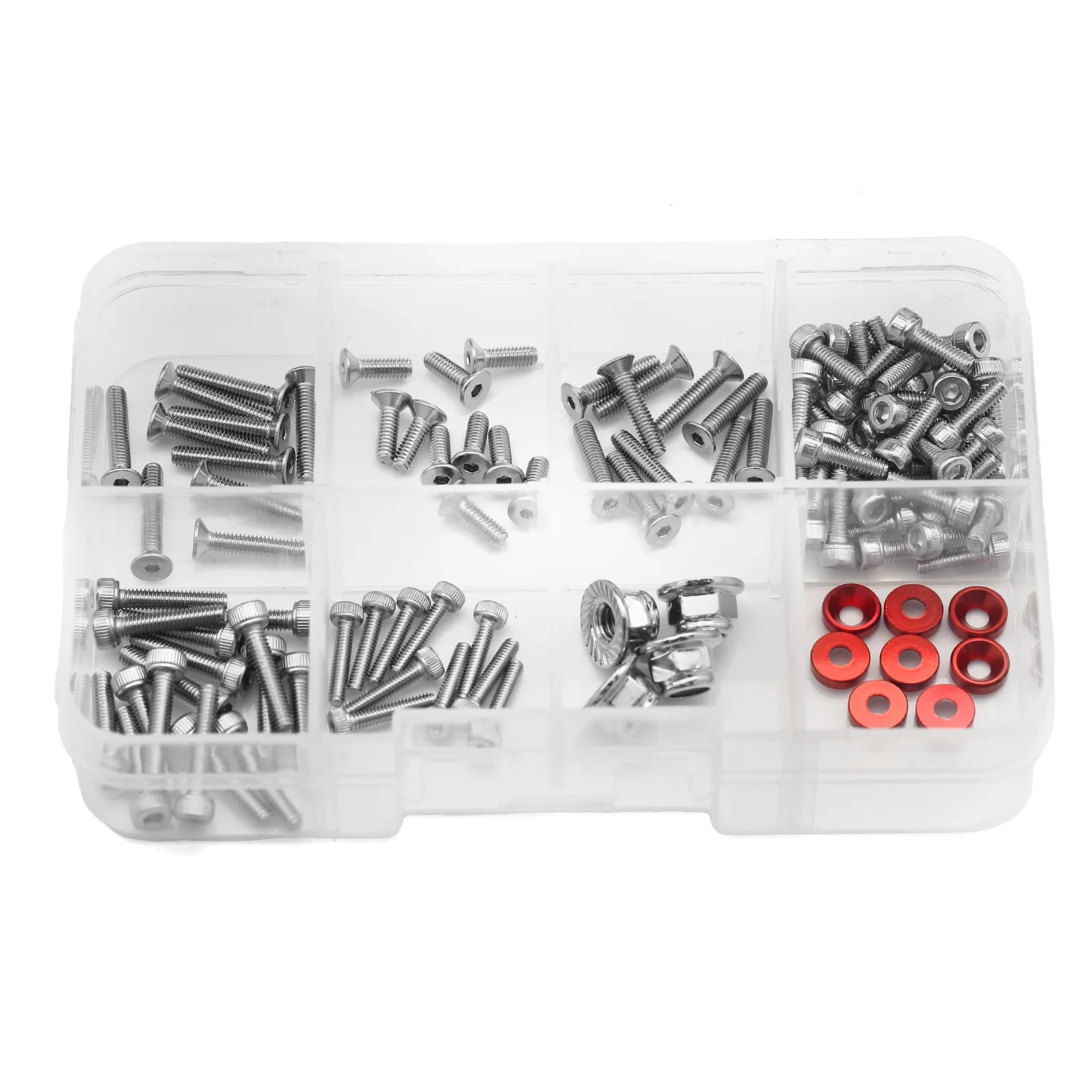 1Set Metal Screws Fastener Kit Repair Tools for Arrma 1/18 Granite Grom Typhon Grom RC Car Upgrade Parts Accessories