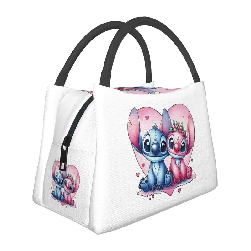 

Stitch TV Cartoon Animation Insulated Lunch Bags for Women Resuable Cooler Thermal Bento Box Hospital Office