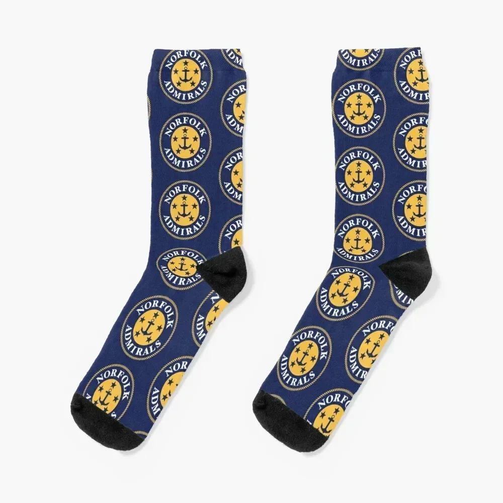 

Norfolk Admirals Socks bright garter hockey cycling cute Men's Socks Women's