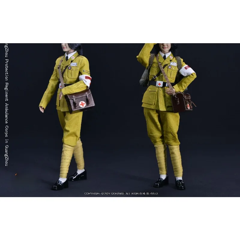 QORANGEQOTOYS QOM-1048 1/6 스케일 광저우 보호단 구급대 장비 의류 세트 12인치 액션 피규어 바디용