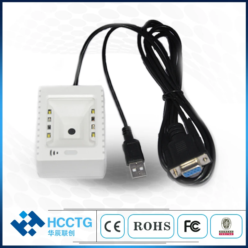 USB RS232 OEM صغير 2D الباركود Qr قارئ رمز الماسح الضوئي وحدة HS-2002D