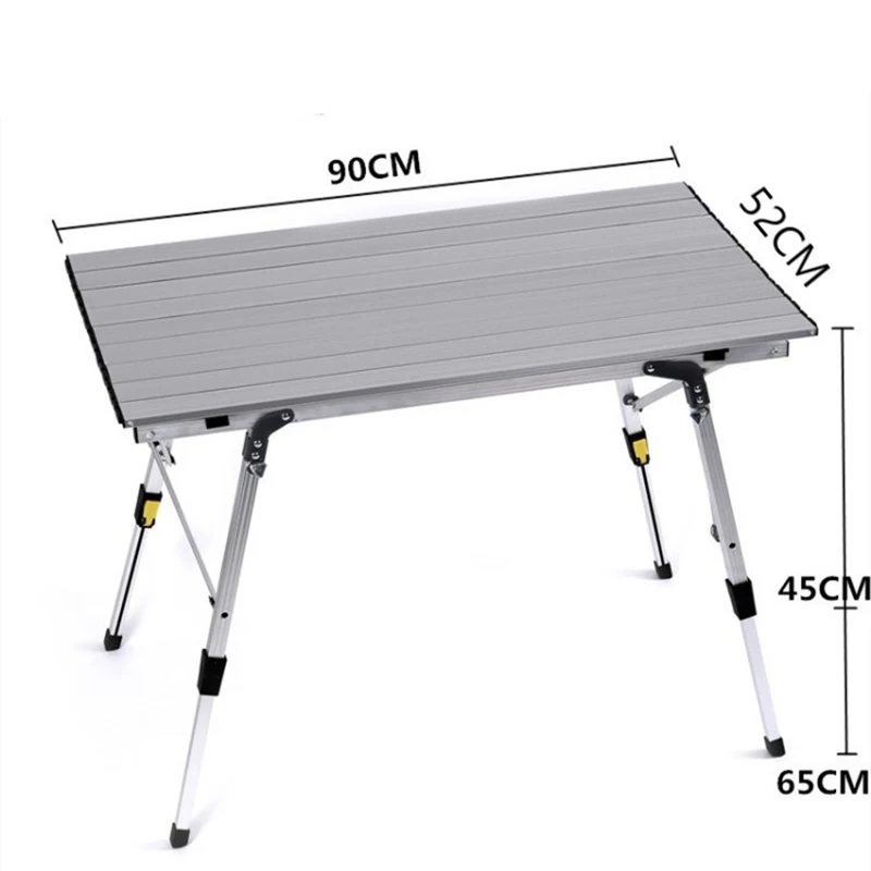 Folding Camping Table Outdoor BBQ Backpacking Aluminum Alloy Portable Durable Barbecue Desk Furniture Computer Bed Lightweight