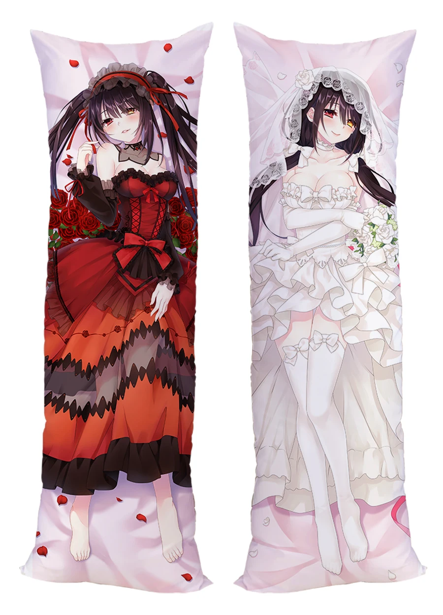 Anime Dakimakura DATE A LIVE Impact Tokisaki Kurumi Pillow Case Double Side Printed Hugging Body Case Pillow Cover