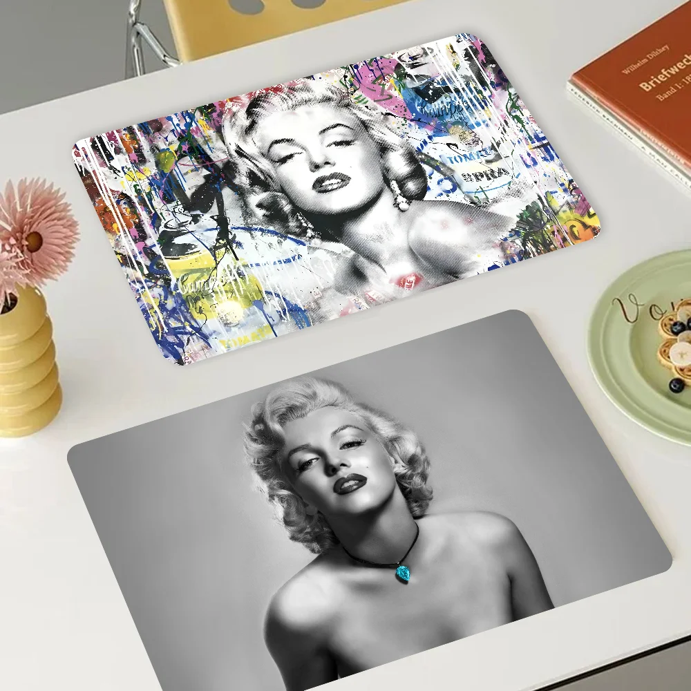 Marilyn Monroes sexy Girl Coffee Dish Quick Drying Kitchen Absorbent Drained Placemat for Table Bathroom Kitchen Draining Pads