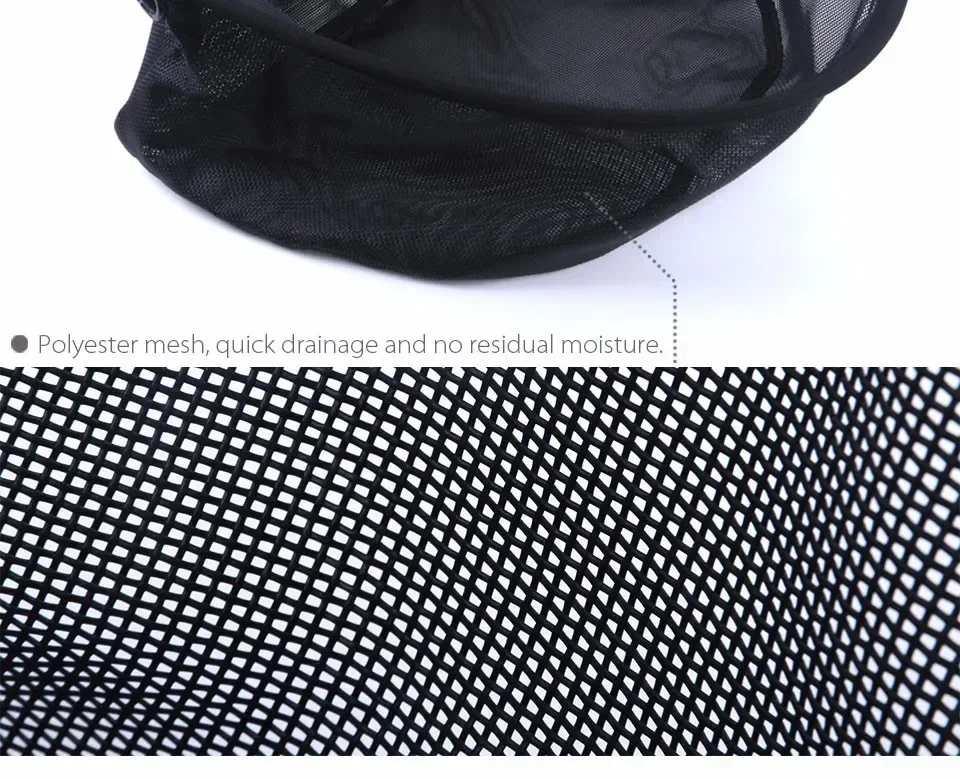 Maximumcatch FLSB/STBM Nylon Mesh Fly Fishing Stripping Basket with Flexible Rigid PVC Frame Quick-Dry Fly Fishing Bag