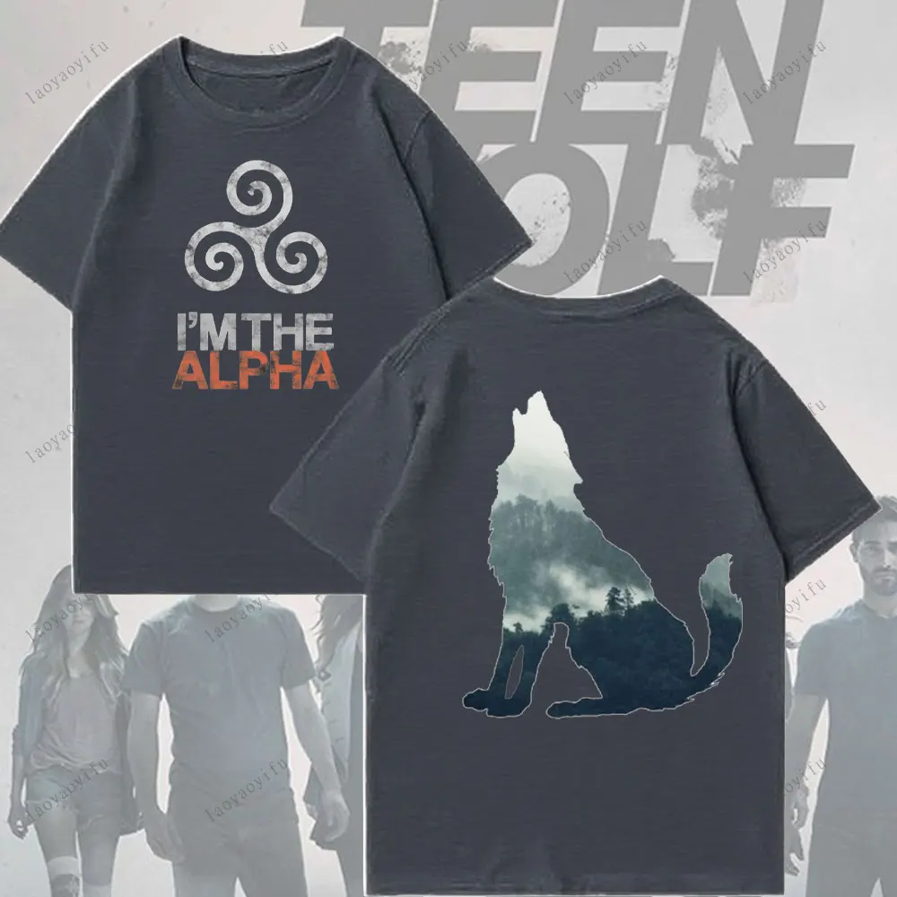 Teen Wolf T-shirt Teen Wolf Squad Tv Show Tops Comfortable Personality Unisex Men Clothes High Quality Cotton Tops Simple Style