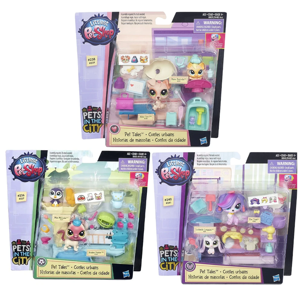 

Littlest Pet Shop Pipsy Purrville Vet Clinic Zoe Trent Salon Rosalee Pointer Ice Skating Playset Pets in The City Children Toys