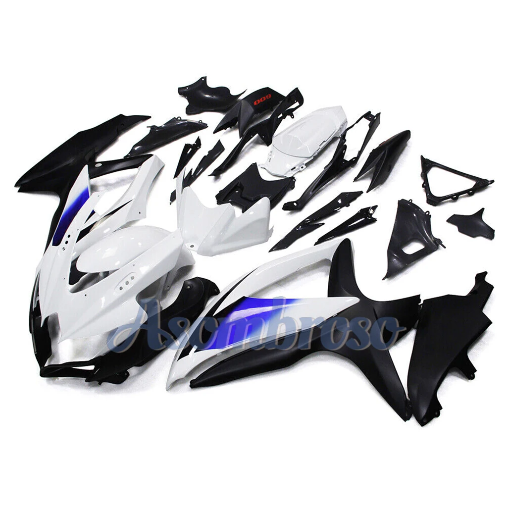 Aftermarket Rebuild Bodywork Fairing kit fit for GSXR 600 750 2008 2009 K8 GSXR600 GSXR750 08 09 10 ABS Plastic white black Body