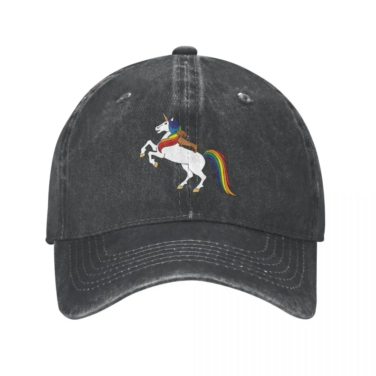 Unicorn,Dachshund Baseball Cap cowboy hat Peaked cap Cowboy Bebop Hats Men and women hats