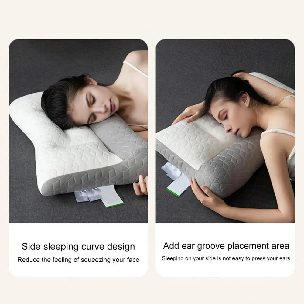 Machine Washable Pillow Latex Restiva Pillow for Sleep Neck Pain Relief with Feel Slow Rebound Elasticity Machine for Ultimate