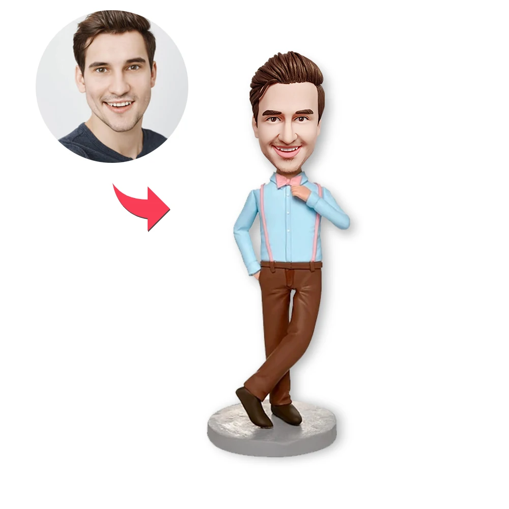 

Customized Bobblehead Doll In A Suit, Personalized Handsome Gentleman Bobblehead Doll, Desktop Decoration, A Unique Gift