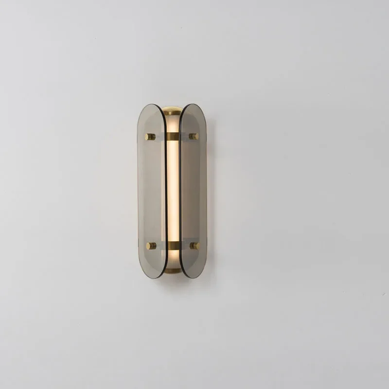 

Nordic simple bedroom bedside lamp hotel restaurant cafe living room corridor aisle background wall glass wall lamp