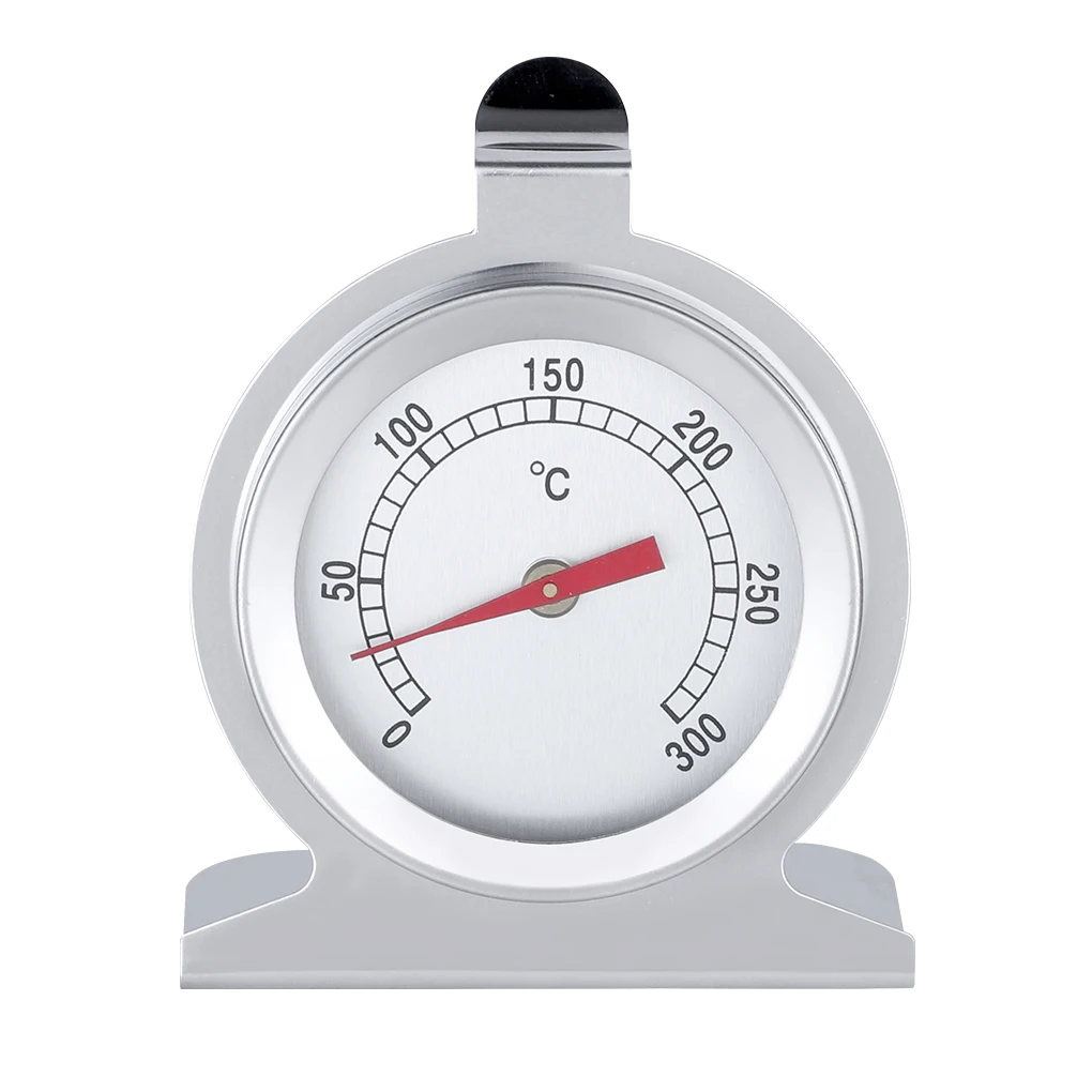 Oven Thermometer Stainless Steel Food Meats Cake Baking Temperature Gauge Glass Dial Cookware Meter Chef Gadget