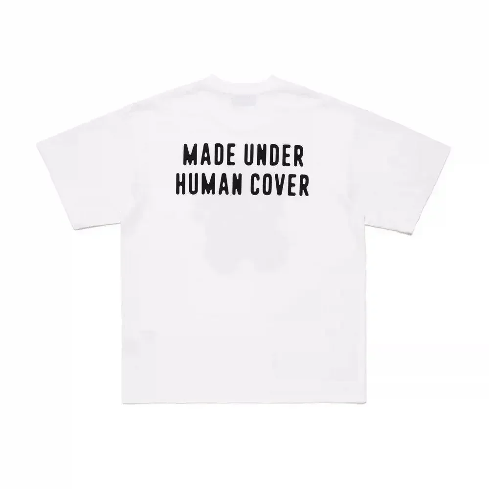 2026 Human Made Bear Tee Slub Cotton Tubular Seamless Unisex Summer Streetwear
