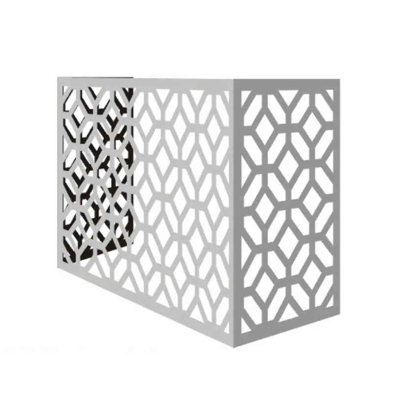 Street renovation air conditioner external machine protective cover Hollow punching external machine aluminum alloy louver air
