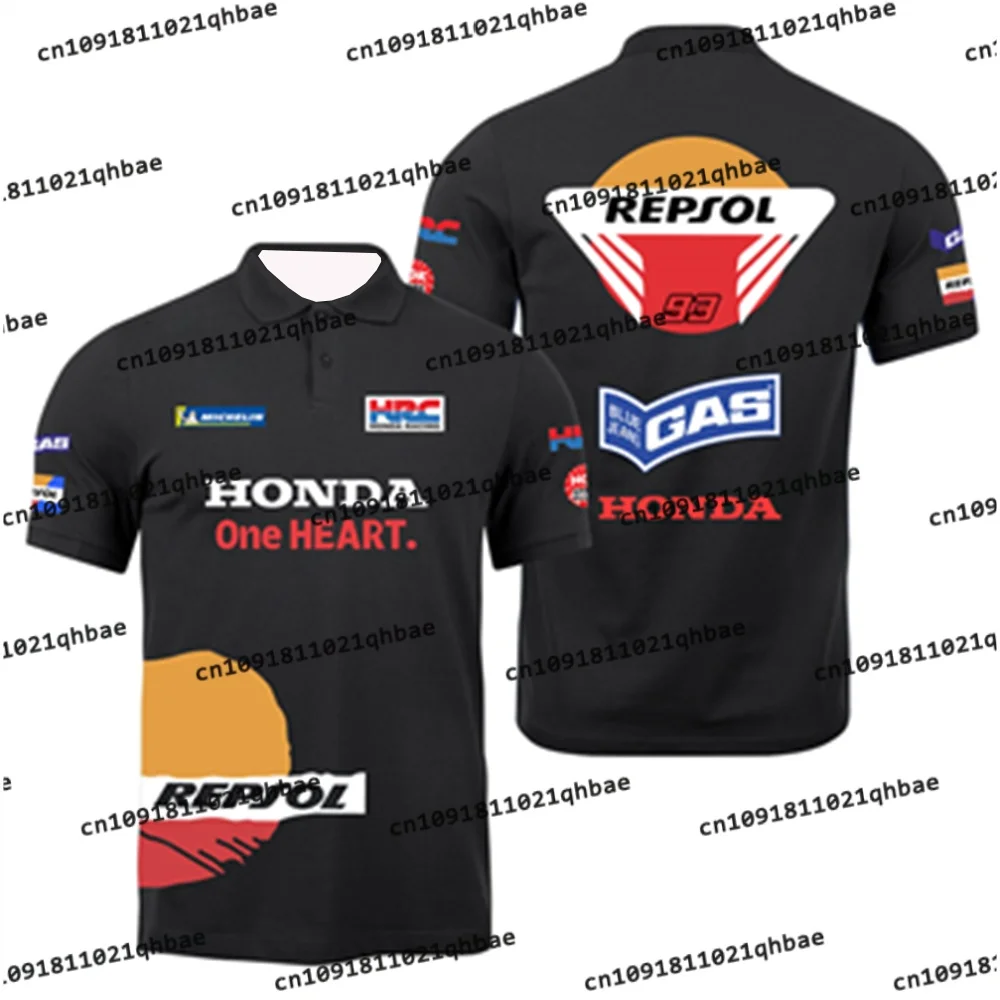 

Repsol Honda Turquoise Jodon Polo Shirt Men Women's High End Business Racing Polo Shirt 3D Mesh Breathable Quick Drying T-Shirt