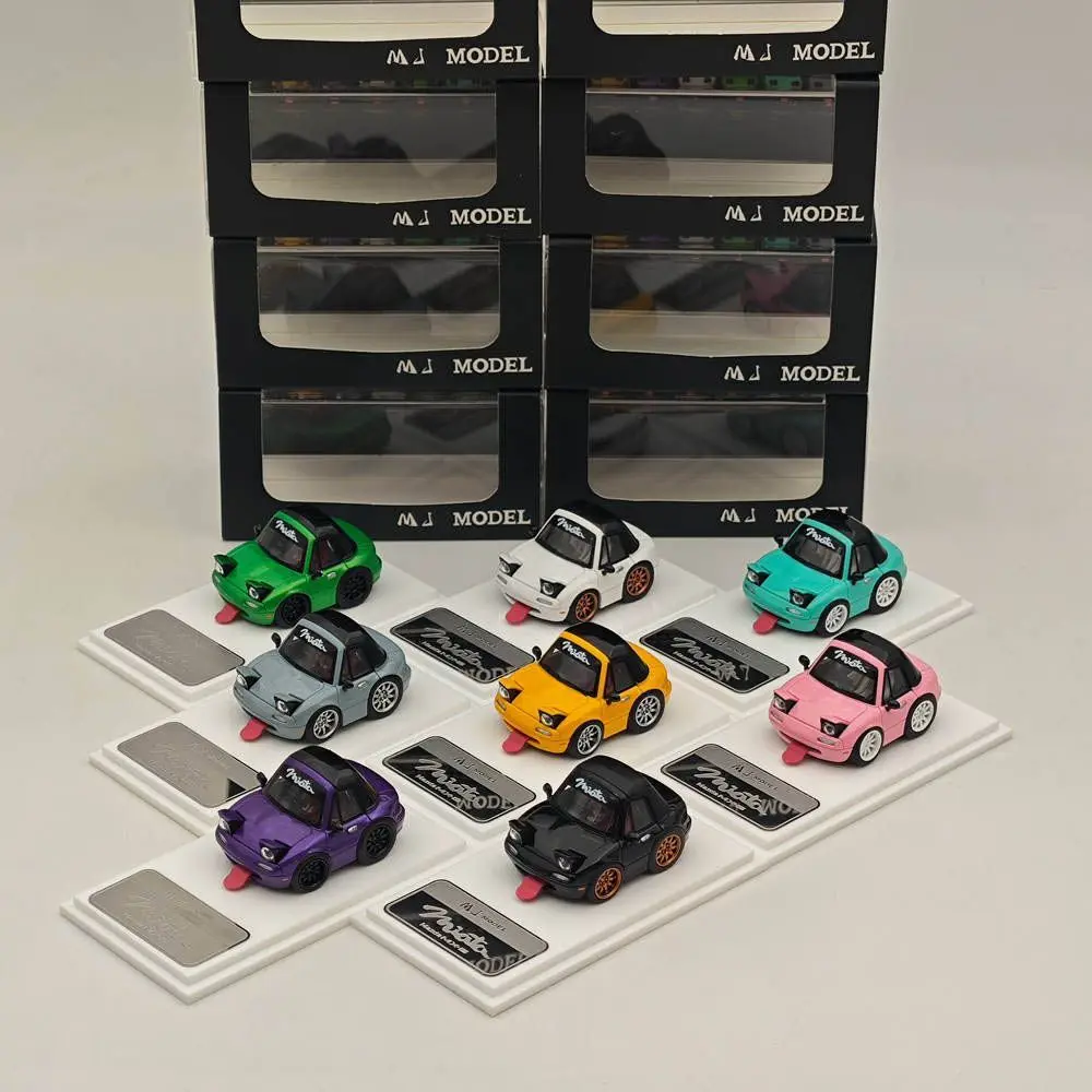 

MJ 1/64 Mazda Mx5 Q Version Egg Car Miata Na Resin Car Model Collection Toy