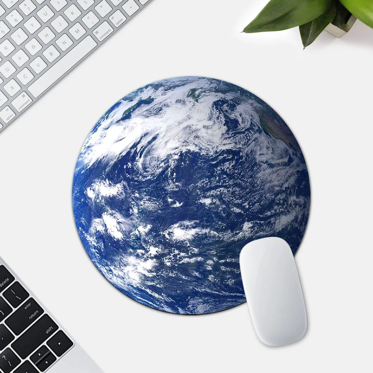 Planetary Circular Mouse Pad Desk Mat Desktop Decorative Pad Pc Accessories Rubber Anti Slip Laptop Office Mat Creative Maus Pad