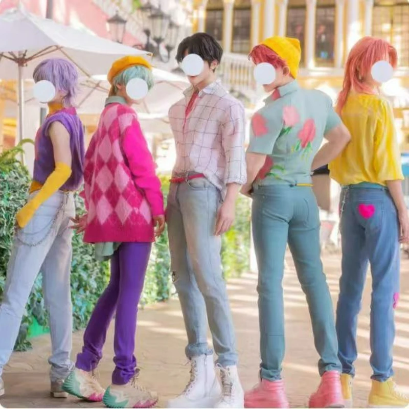 

Saja Boys Cosplay Costume Abby Jinu Mystery Romance Cosplay Costumes Wig Movie KPOP Demon Hunters Outfit SODA POP Halloween Cos