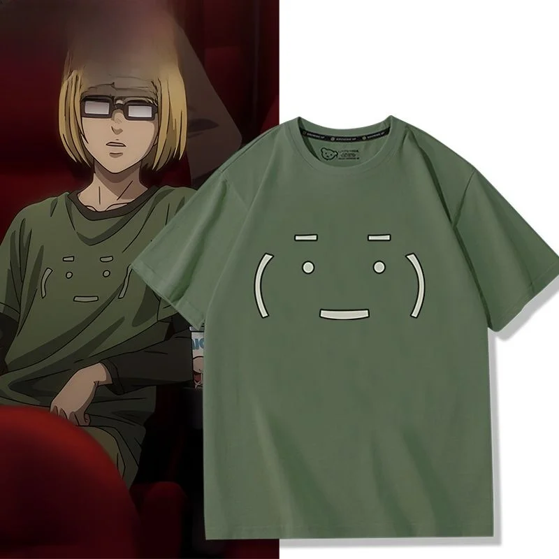 

Atta on Titan Fin n Arnold Cosplay ort Sve T-irt Summer Clothes Youth Faion Breathable Cotton Tee
