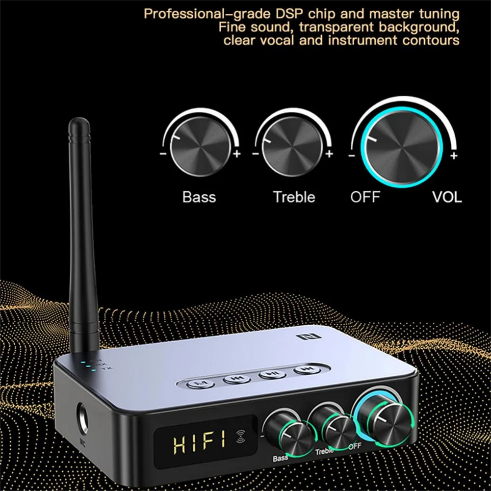 M9 Pro Bluetooth-compatible 5.1 Audio Receiver Transmitter 3.5mm Auxiliary Wireless Music Adapter FM Radio Player