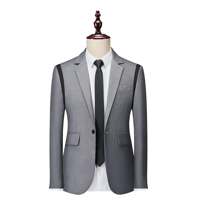 New Men's Suit Casual Business Suit Jacket Fashion Item Dress Top Loose Suit Jacket