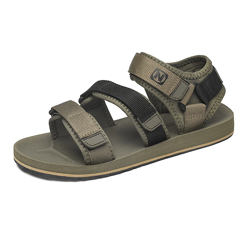 Plus Big Size 50 51 52 Mens Gladiator Sandals Rome Style Open Shoes Summer Casual Flat Sandal Breathable Hook&Loop Lightweight