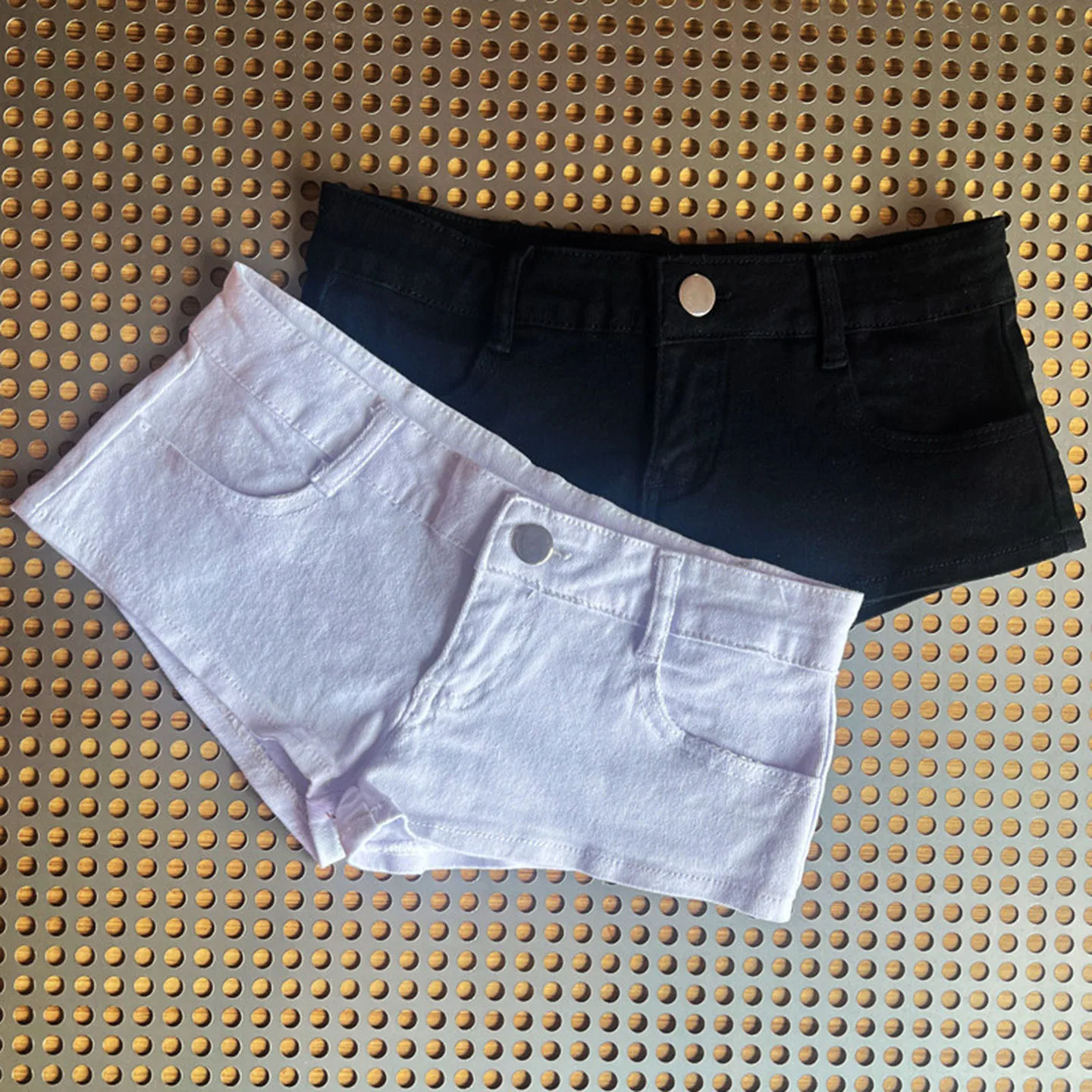 Low-Waist Elastic Denim Super Shorts Women's Summer Y2K Sexy Slimming Trendy  Skirts Breathable Comfortable Casual Shorts