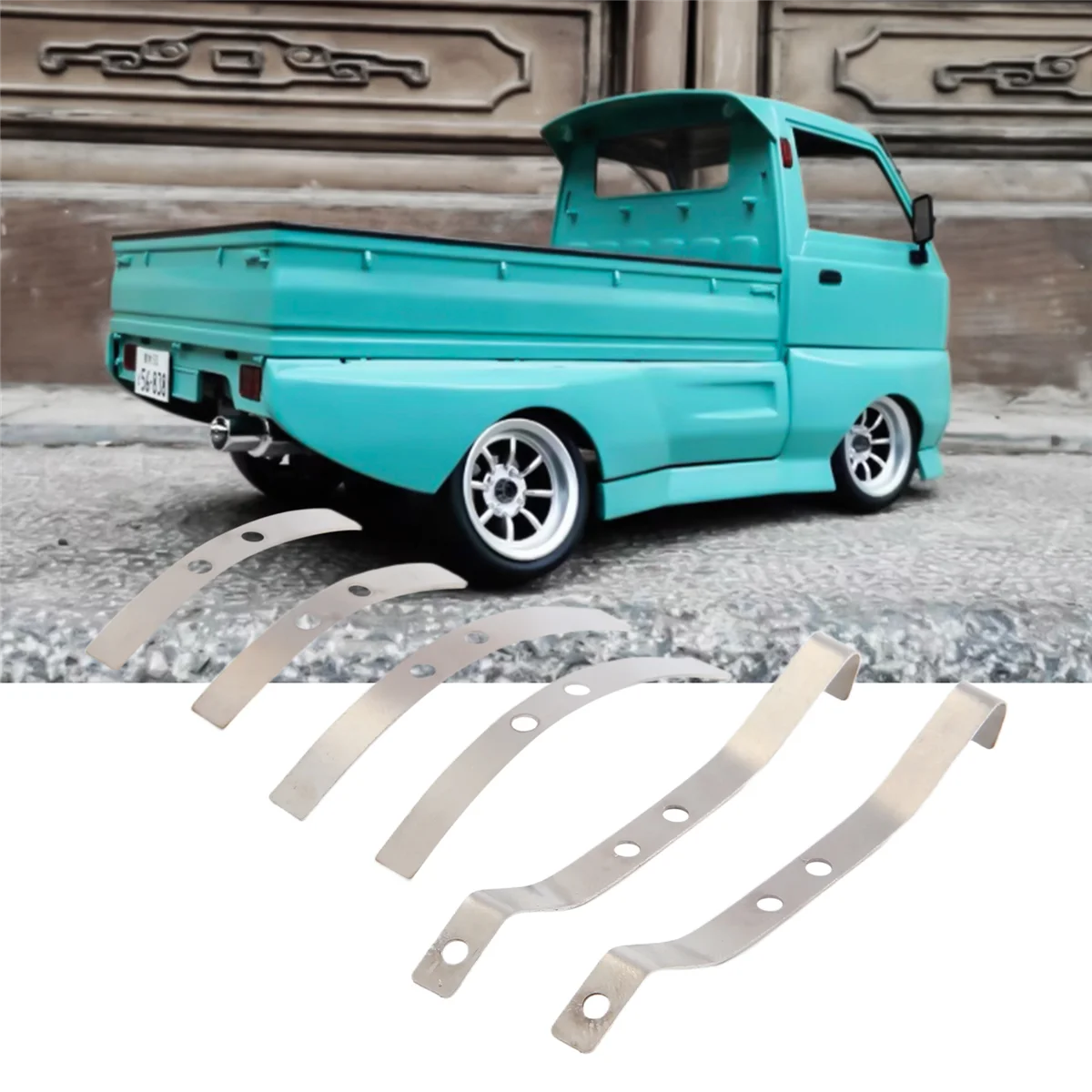 2 Pair Steel Shock Absorber Leaf Springs Suspension for WPL D12 B14 B24 B16 B36 RC Truck Car Upgrade Parts Accessories