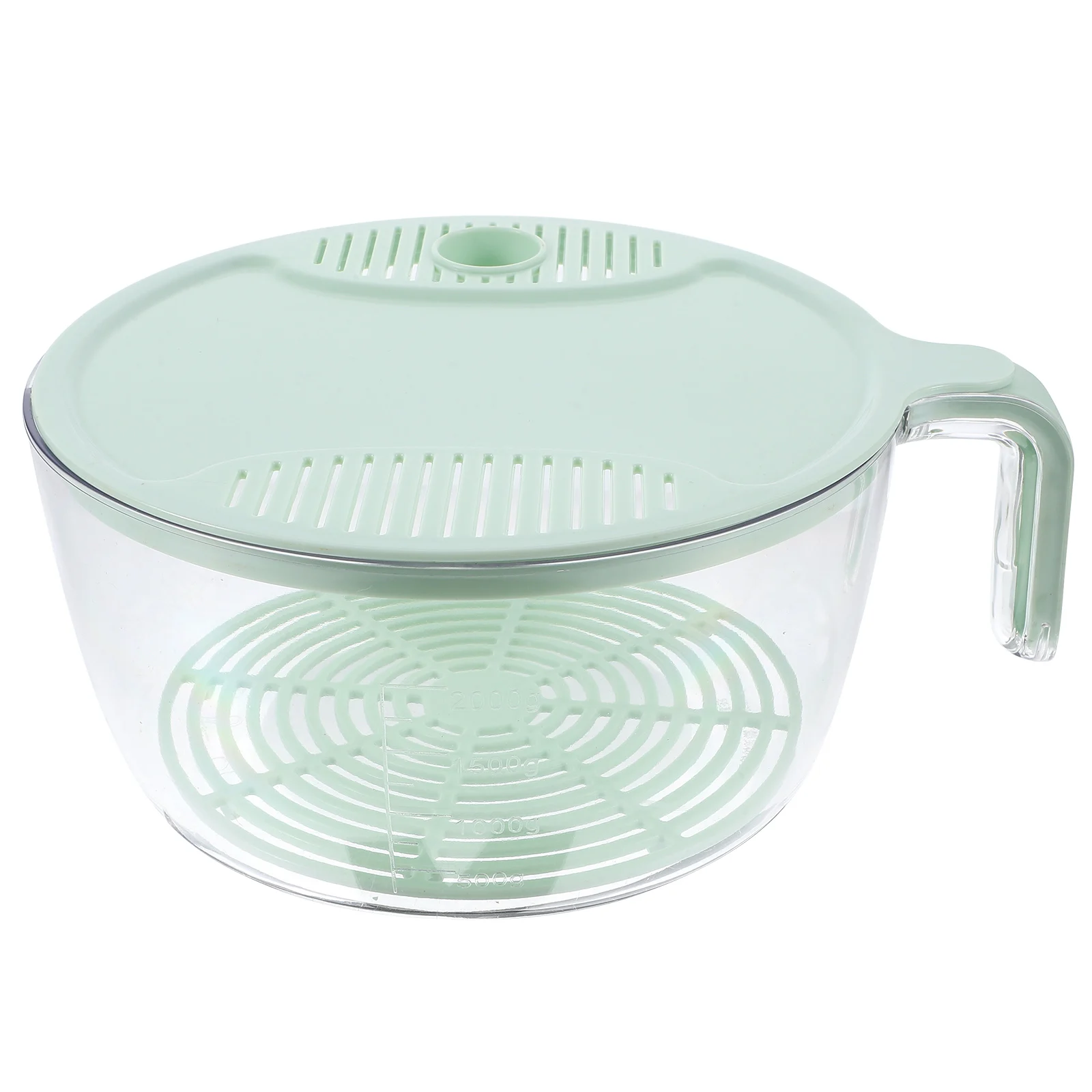 

Creative Kitchen Drain Basket Large Green Multifunctional Fruit Vegetable Basket Rice Washing Strainer PET PP for Kitchen