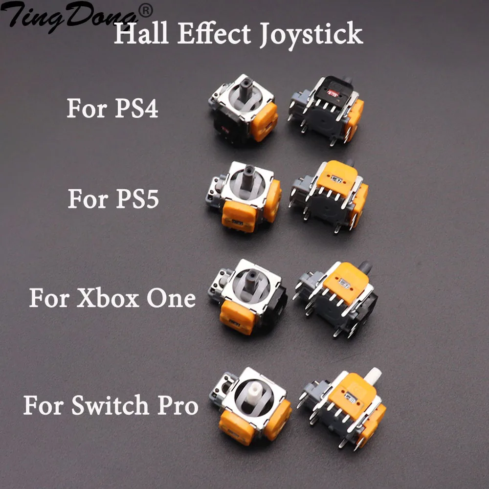 2PCS Hall Effect Joystick Replacement 3D Analog Stick Sensor Module for Ps4 Ps5 Switch Pro Xbox One Controller Repair