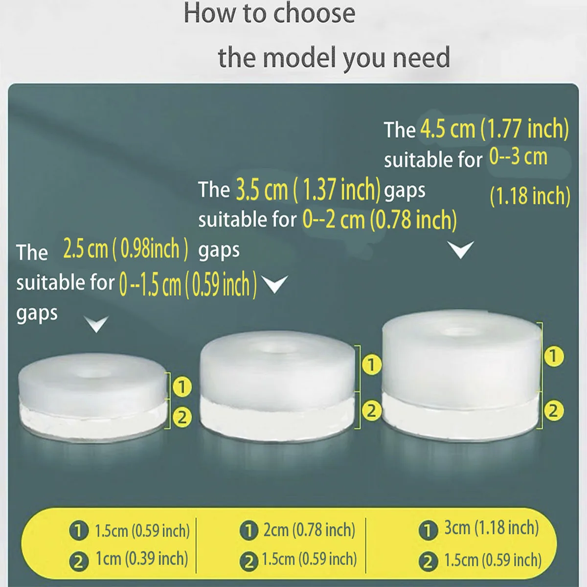 Stripping Door Seal Strip Silicone Sealing Tape for Weather Window Seal Weather Around Showers Tough Flexible Stops Draft