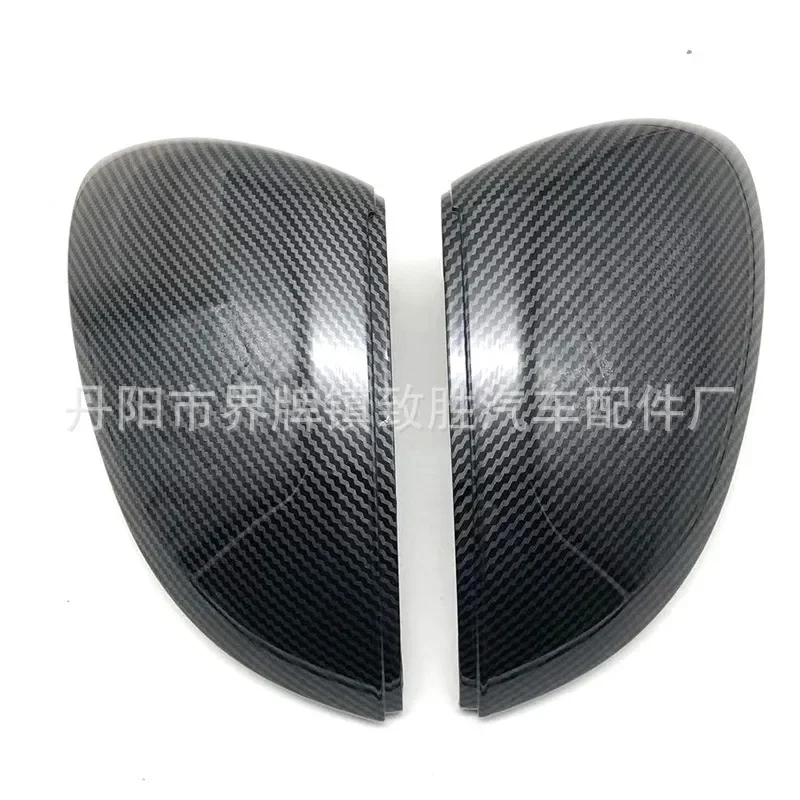 For VW Golf 8 MK8 Carbon Fiber Rearview Mirror Cover Shell Water Transfer Print Side Mirror Cap Replacement Accessories