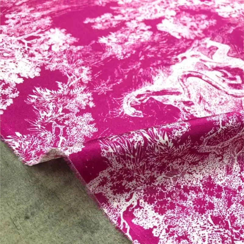 منتج جديد 21 ملابس مطبوعة من نسيج الحرير المطاطي من موم