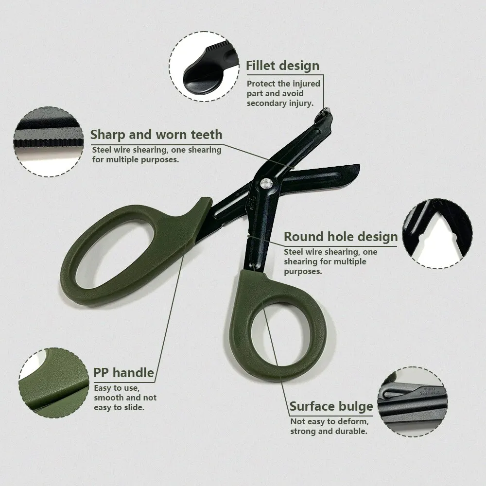 EMT Trauma Bandage Shears Medical Scissors for Emergrncy EDC Outdoor Gear Tactical Rescue First Aid