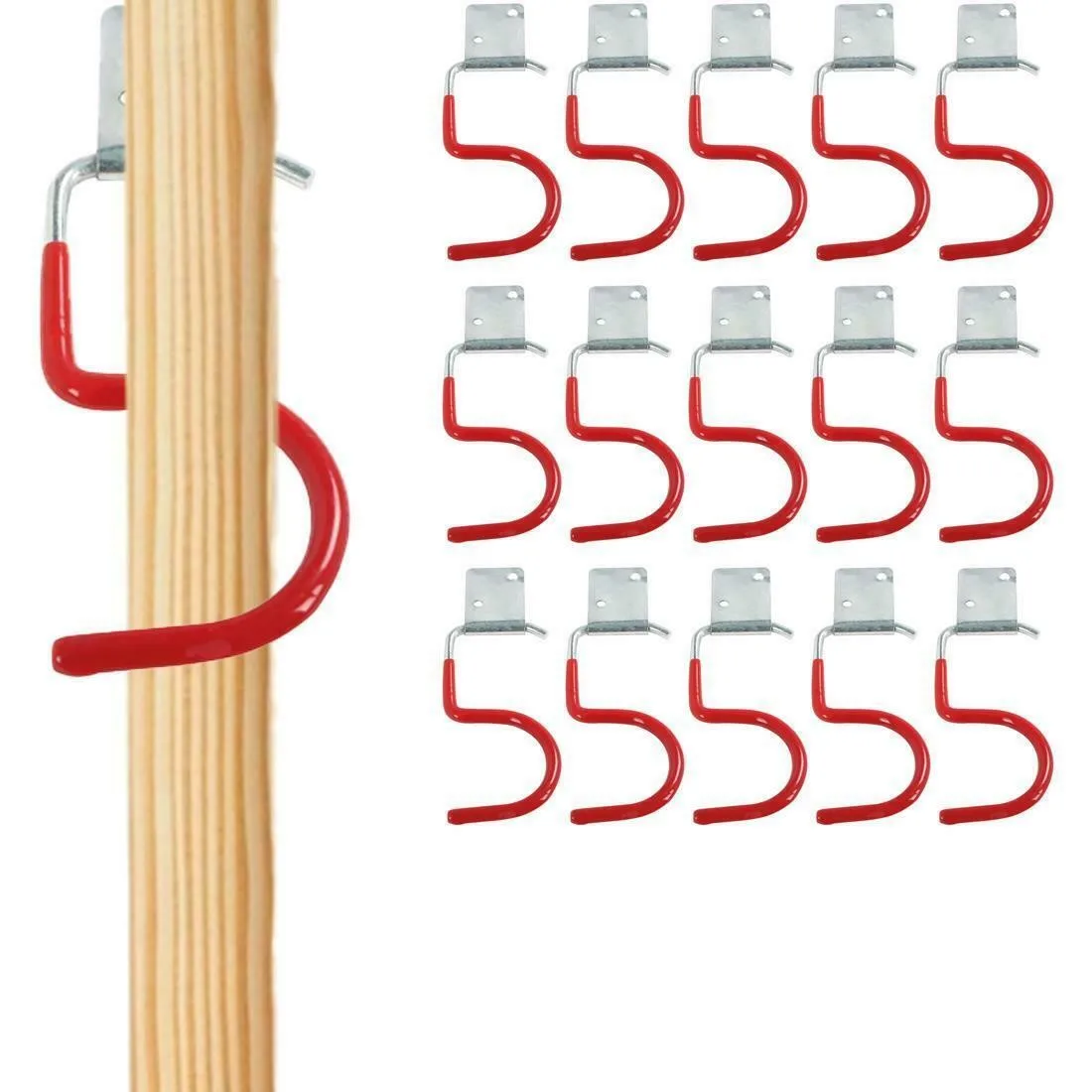 Crafted from Sturdy Materials This Set of 15 Wall Mountable Hook Holders is Perfectly Suited to Hang All Your For Tools