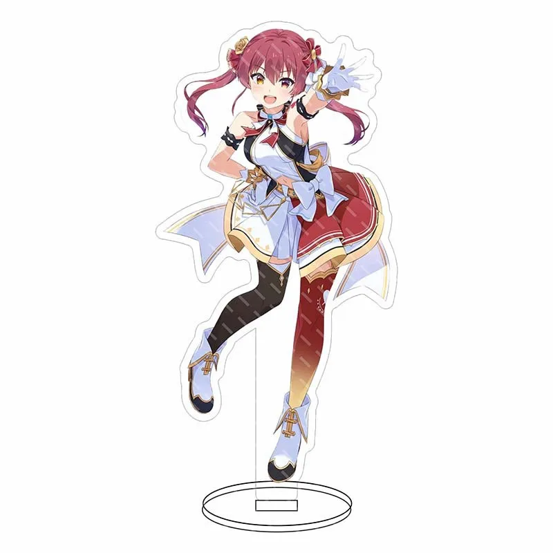 Hot Anime Hololive Vtuber Figure Acrylic Stand Model Plate Keychain Usada Pekora Uruha Rushia Cute Girls Desk Decor Fans Gift