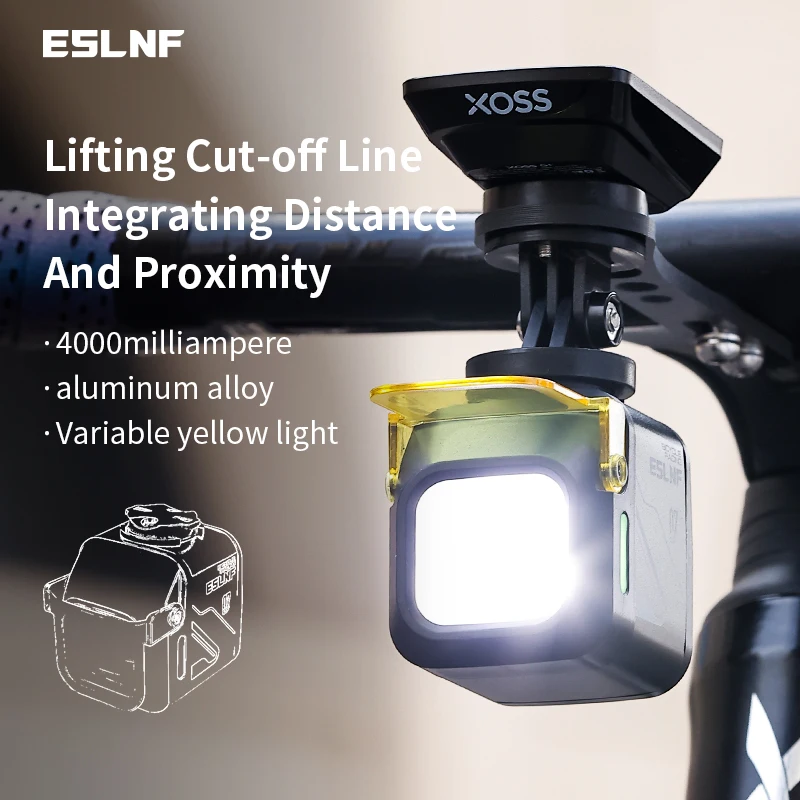 1200Lumen Bicycle Light Aluminum Alloy 4000Mah Type-C Charging Bicycle Headlight With Dustproof Lampshade Bicycle Front Light