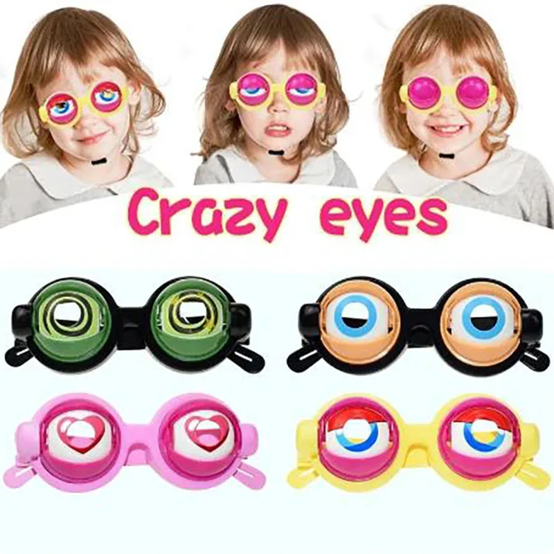 Crazy eyes children funny glasses toy new strange creative funny prop glasses