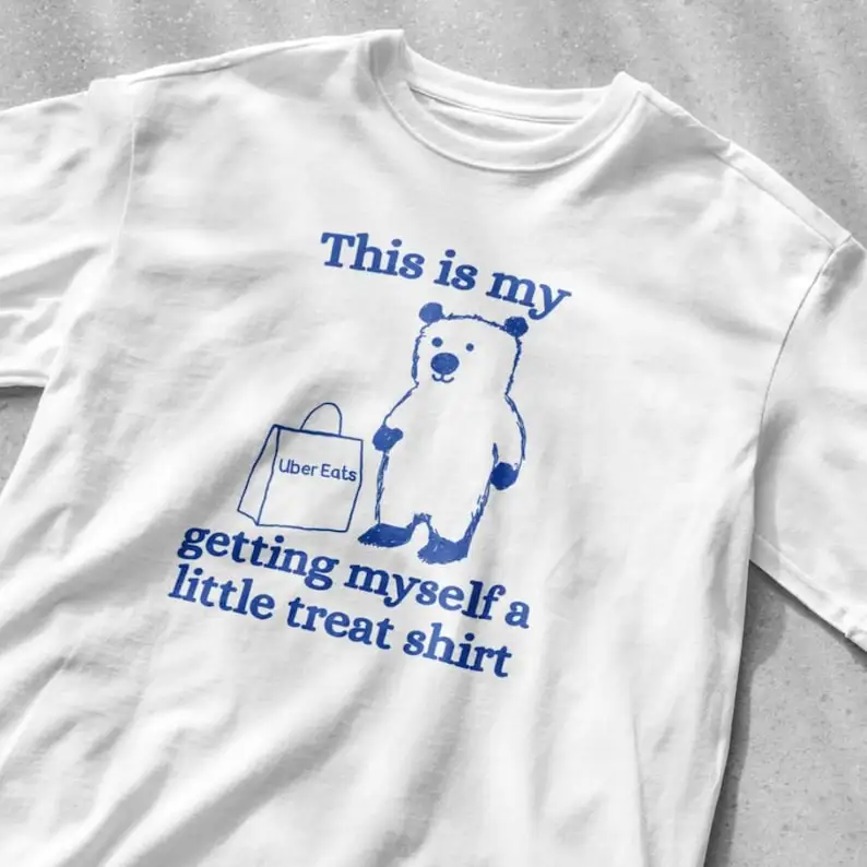 This Is My Getting Myself a Little Treat Shirt, Unisex Tee, Meme T Funny Vintage Drawing Sarcastic Shirt