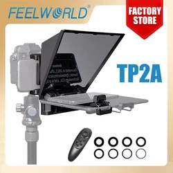 FEELWORLD-Mini Teleprompter portátil TP2A de 8 pulgadas, compatible con Smartphone, tableta, cámara DSLR, Bluetooth