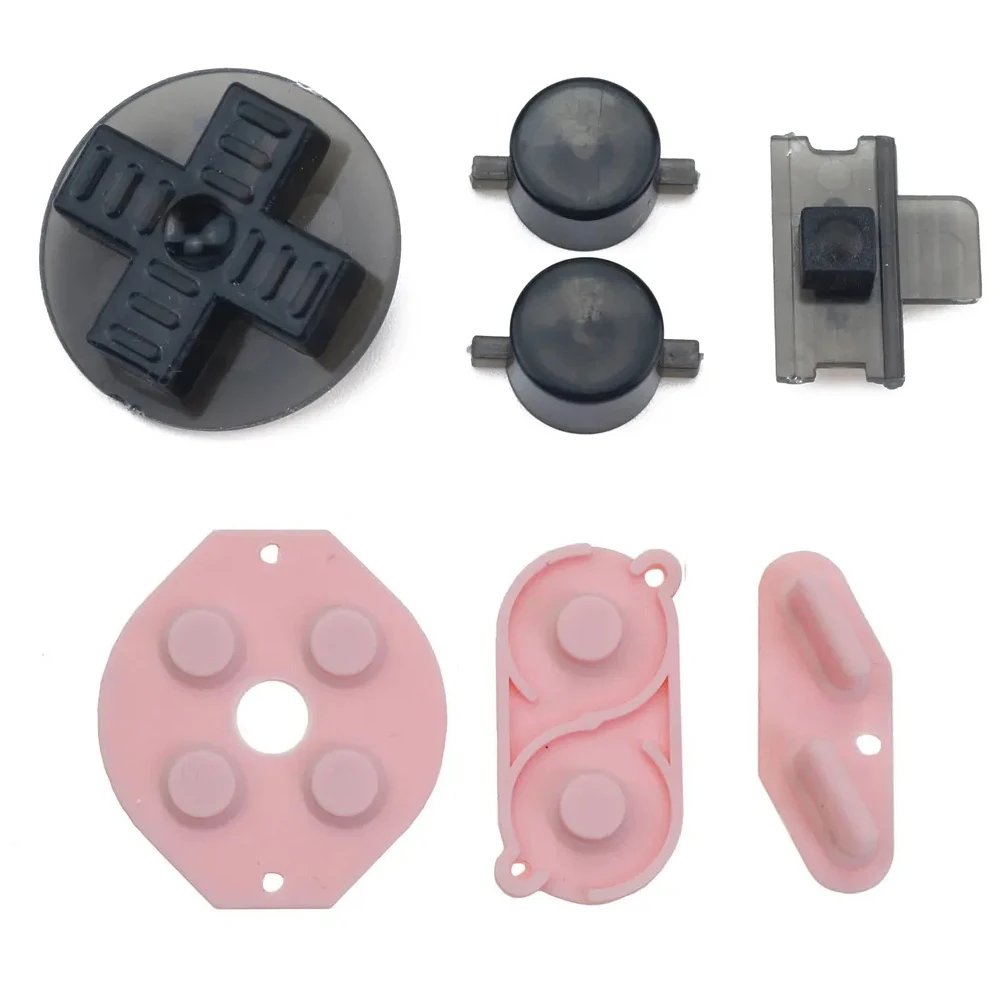 1set Rubber Conductive D-pad Buttons for GameBoy Classic for GB DMG A B Buttons DIY Button Set Replacement