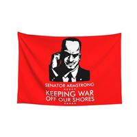 Senator Armstrong Presidential Campaign - Metal Gear Rising: Revengeance Tapestry Room Decorations Aesthetics Tapestry