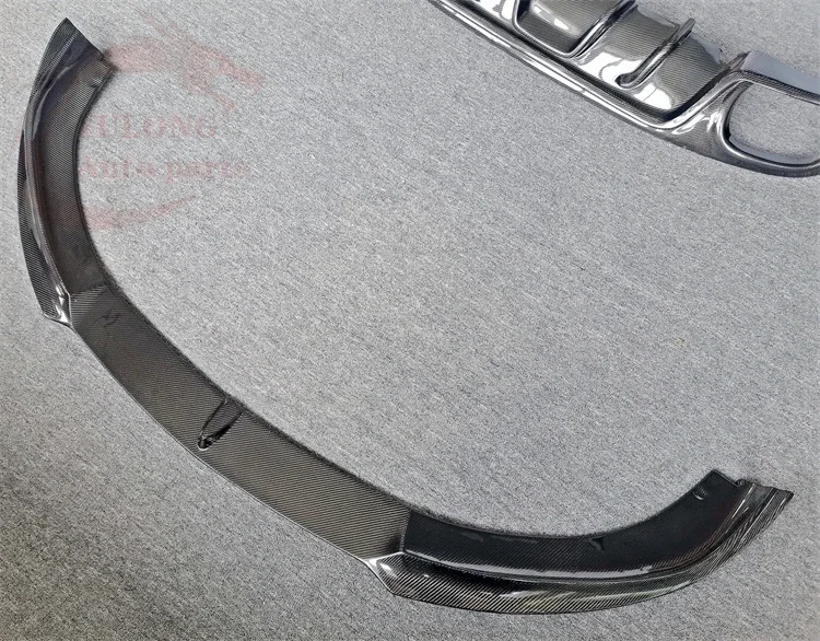 High quality carbon fiber front bumper lip car front lip for Porsche Panamera 970 2010-2013