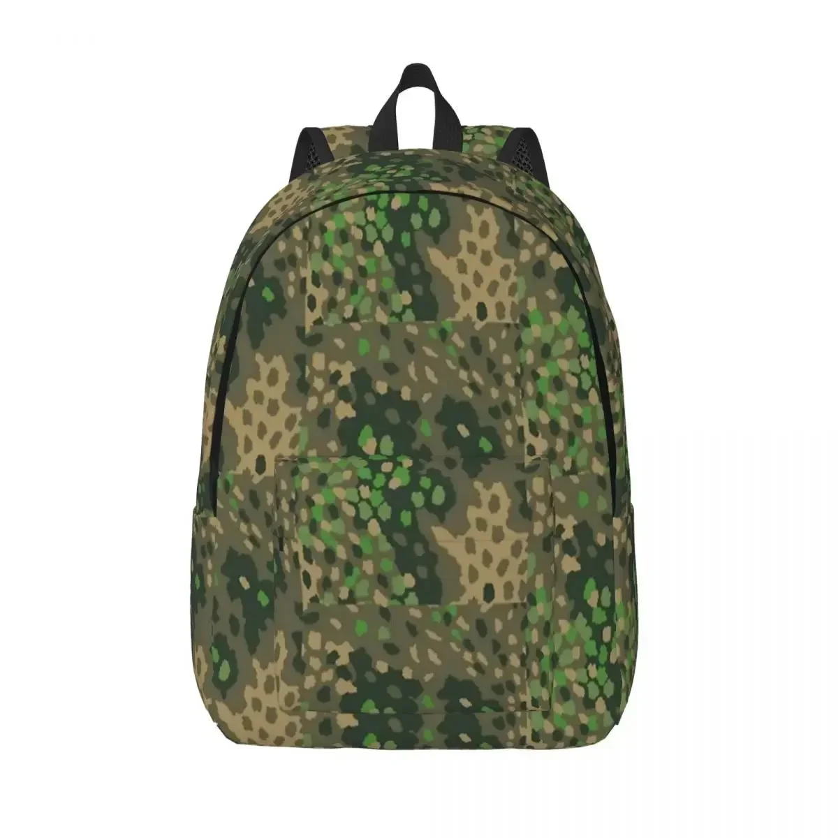 

Dot 44 German WW2 Camouflage Backpack for Men Women Fashion High School Travel Daypack Laptop Computer Shoulder Bag Outdoor