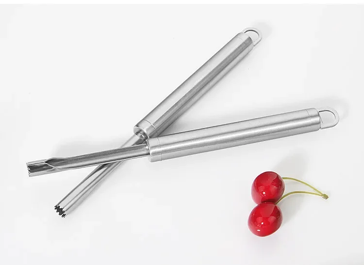 

Stainless Steel Core Remover Tool for Apple, Pear, Cherry ,Jujube Red Multi-Function Corer and Pitter Remover Set KX 159